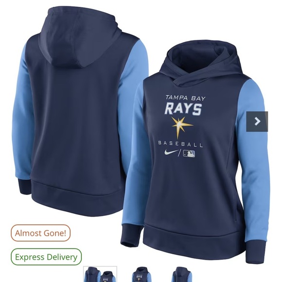 Tampa Bay Rays Pullover Hoodie, Size: XS - Picture 4 of 6